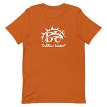 Load image into Gallery viewer, DolFans United! Tee (DU White; Fall Colors)