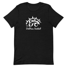 Load image into Gallery viewer, DolFans United! Tee (DU White; Dark Colors)