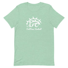 Load image into Gallery viewer, DolFans United! Tee (DU White; Blue/Green Colors)