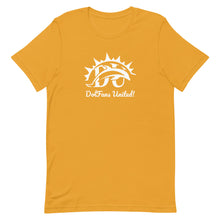 Load image into Gallery viewer, DolFans United! Tee (DU White; Fall Colors)