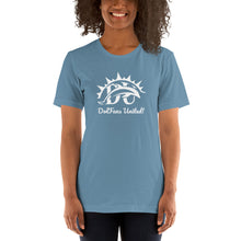 Load image into Gallery viewer, DolFans United! Tee (DU White; Blue/Green Colors)